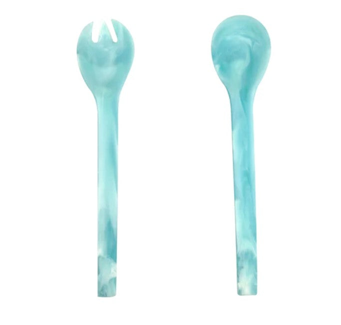 Resinware Handcrafted Salad Server Set | Everyday 11in