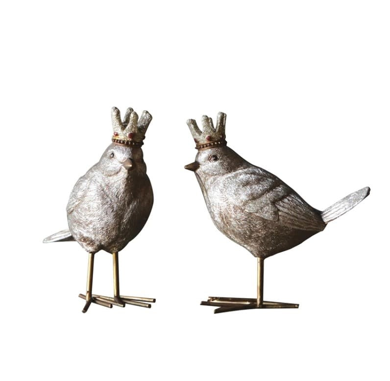 Bird with Crown Figurine | 5.25in