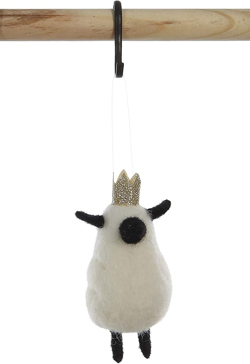Felt Sheep w/ Crown Ornament