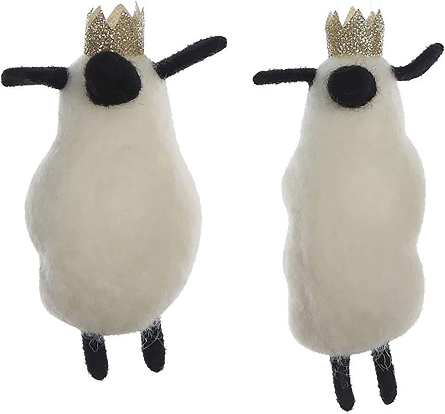 Felt Sheep w/ Crown Ornament