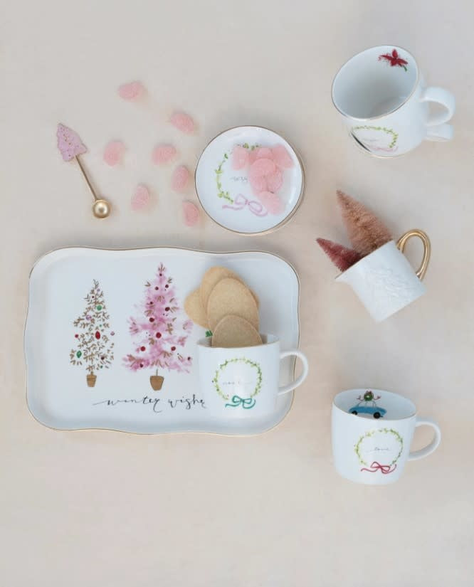 Holiday Wreath Appetizer Plate | 5in