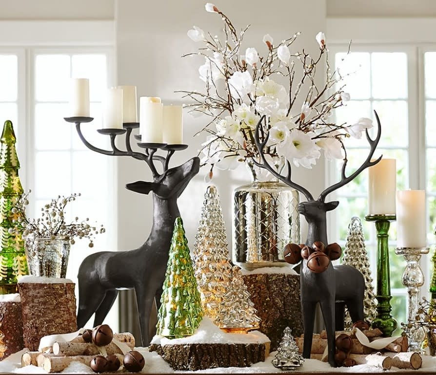 Standing Reindeer Candelabra | Bronze 4ft