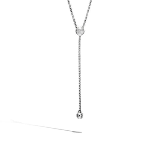 Classic Chain Hammered Y Necklace