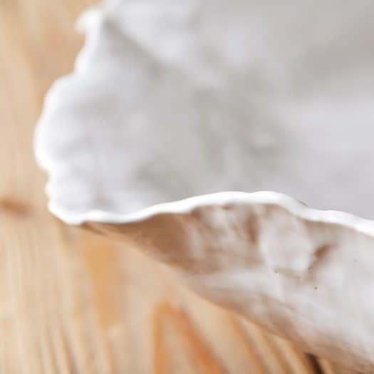 White Free Form Bowl | 17in