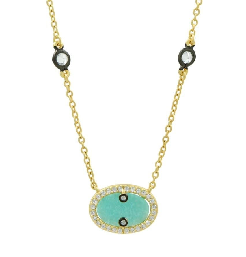Hint of Sparkle Gold Pendant Necklace
