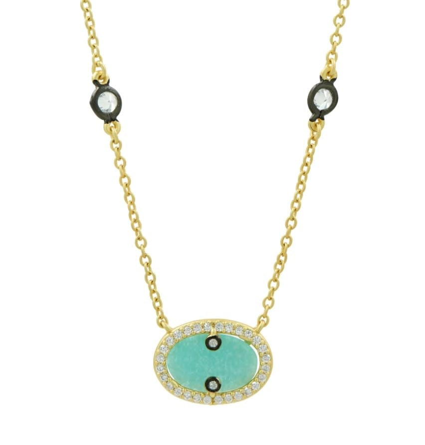 Hint of Sparkle Gold Pendant Necklace
