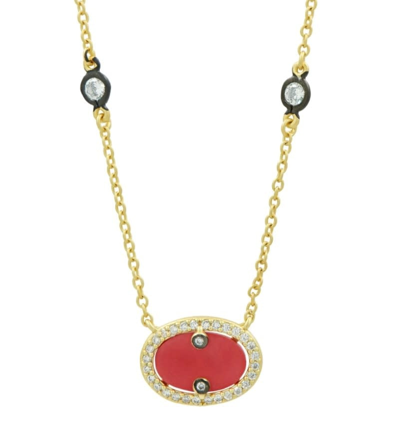 Hint of Sparkle Gold Pendant Necklace