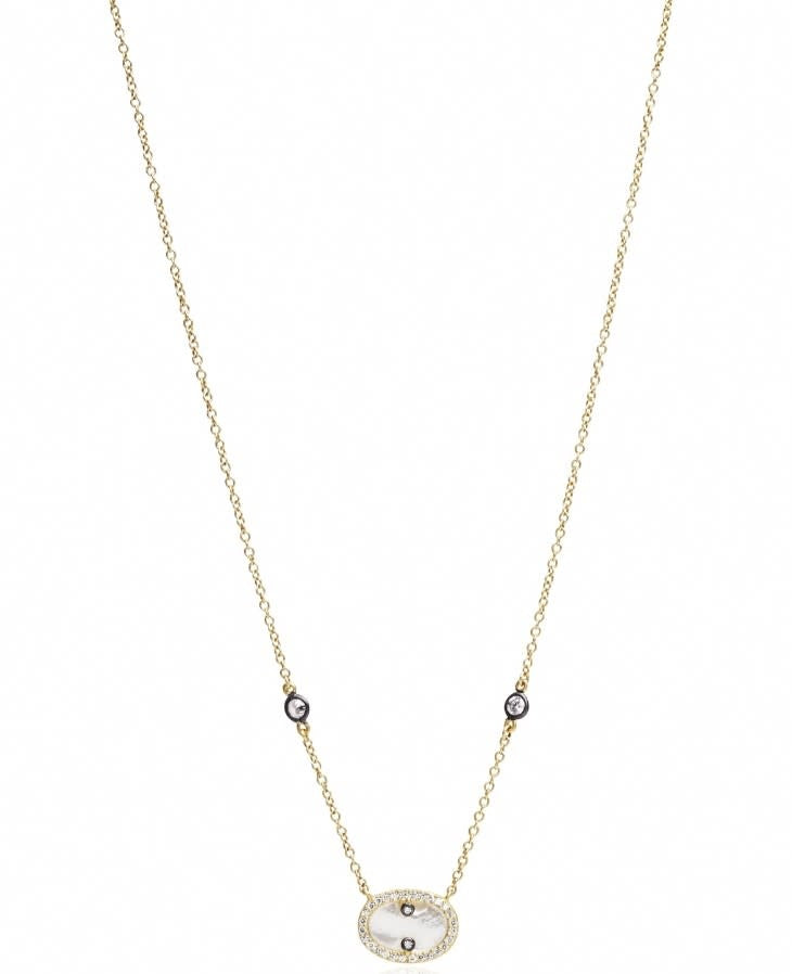 Hint of Sparkle Gold Pendant Necklace