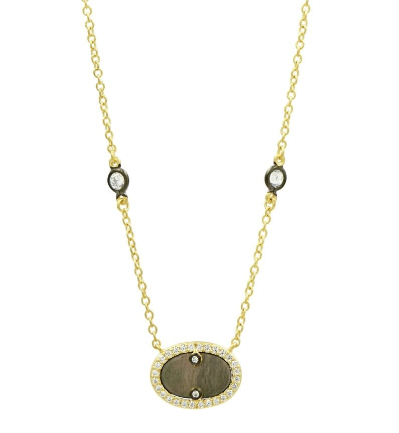 Hint of Sparkle Gold Pendant Necklace