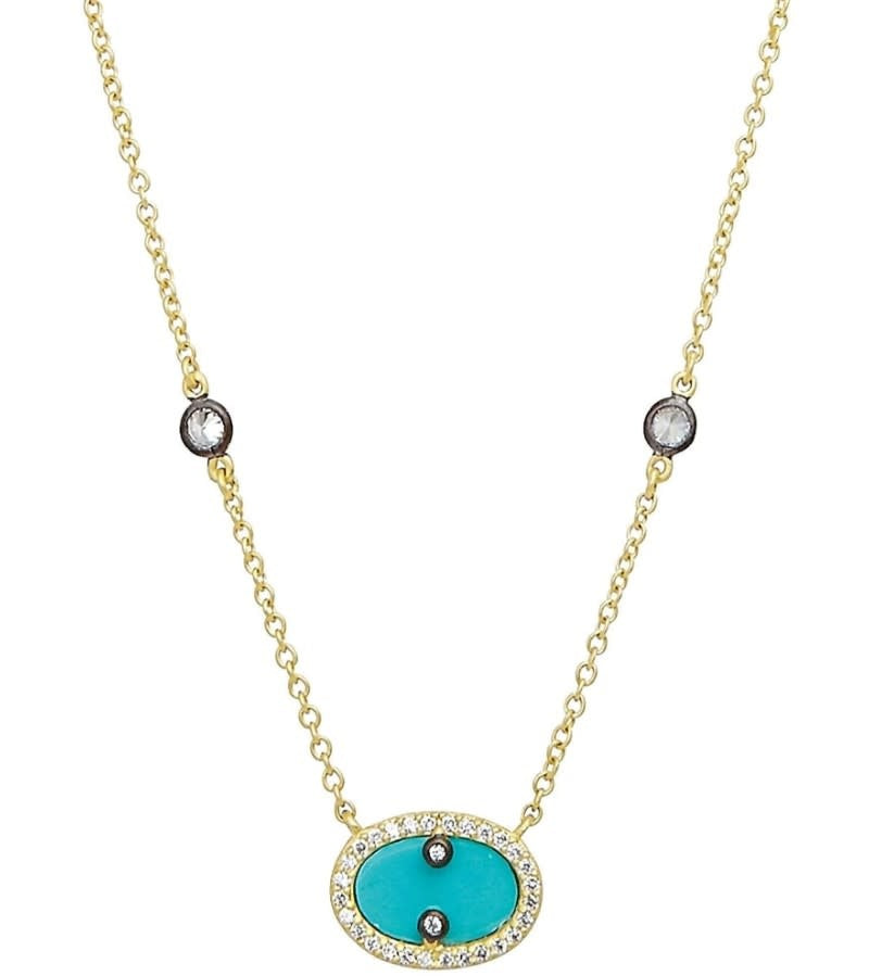 Hint of Sparkle Gold Pendant Necklace