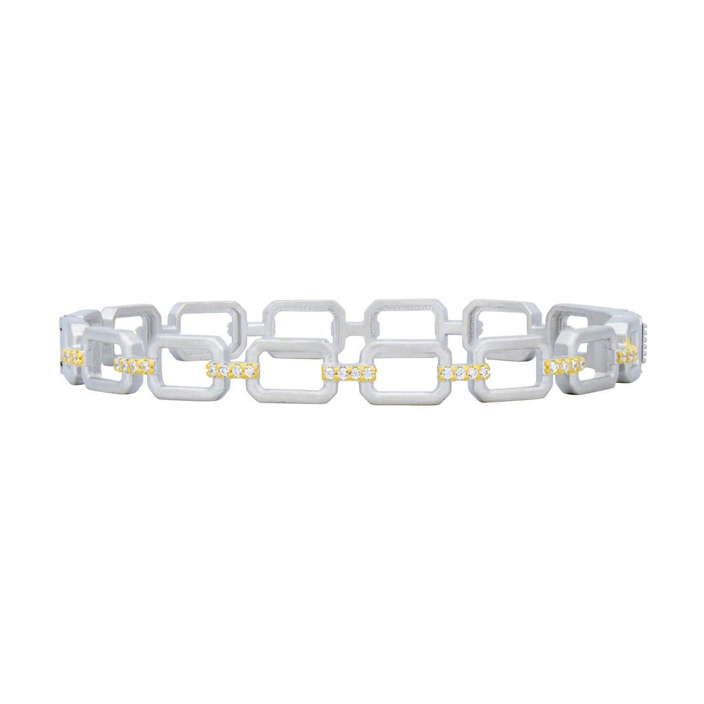 Chain Link Hinged Bangle