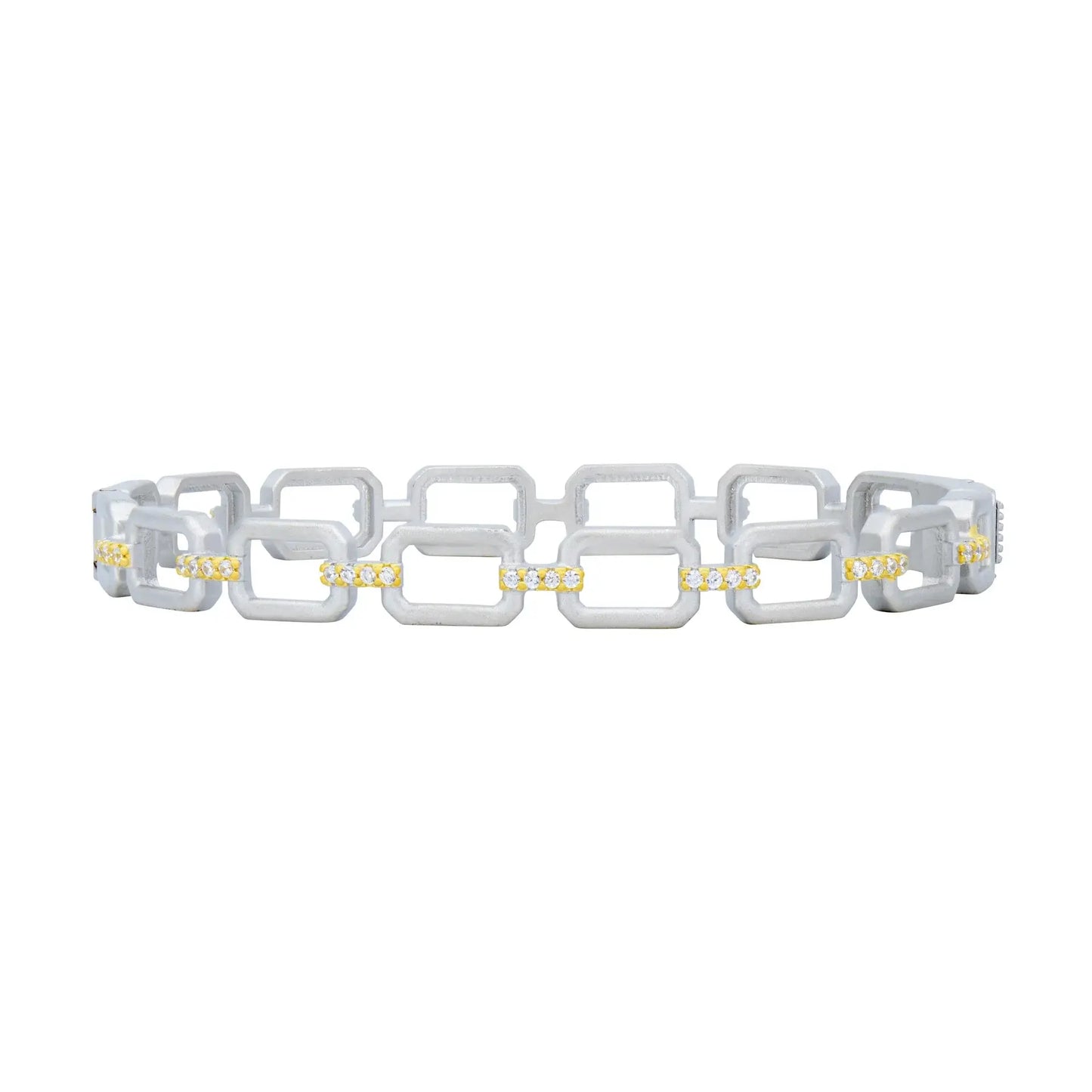 Chain Link Hinged Bangle