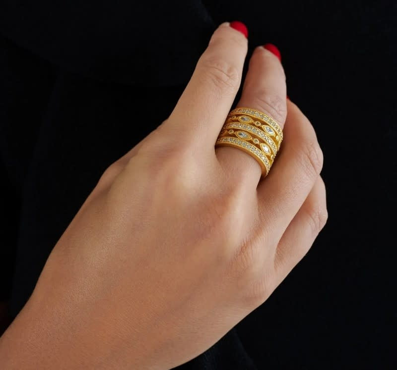 Signature Classic Marquise Eternity Stack Ring, S/5