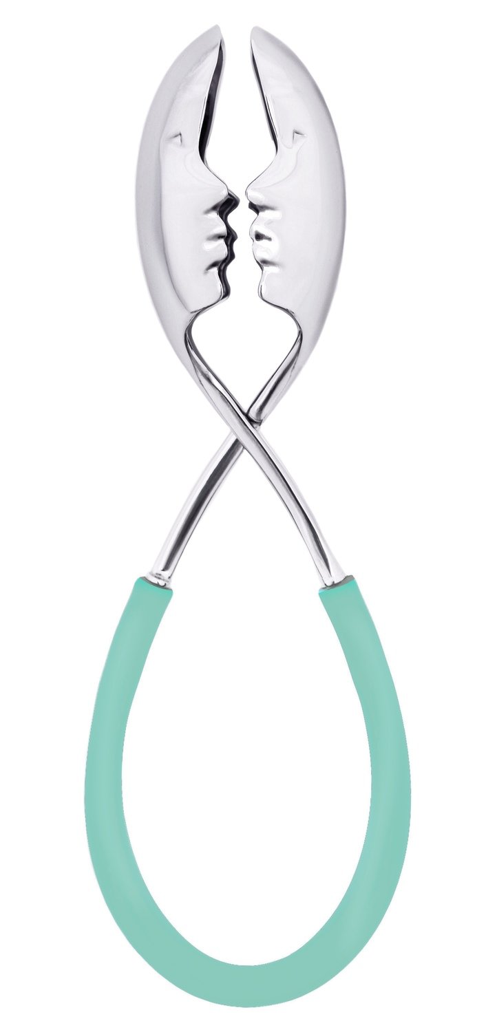 Italian Kiss Me Salad Tong | Silver