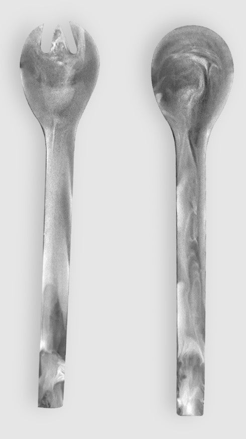 Resinware Handcrafted Salad Server Set | Everyday 11in