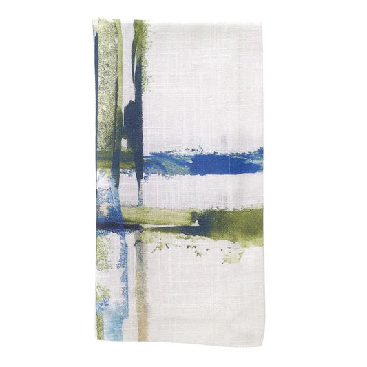 Bodrum Abstract Grid Napkins Set of 4 | 21in Seagreen