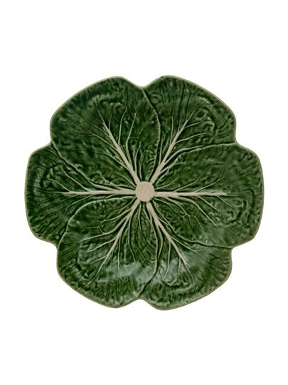 Bordallo Pinheiro Cabbage Dinner Plate | 10in Green