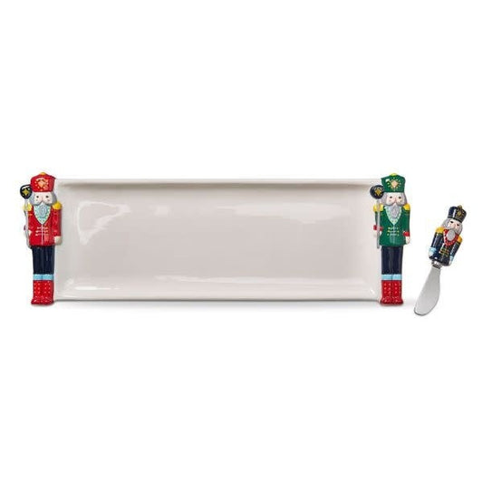 Nutcracker Platter + Spreader | 19in x 6in