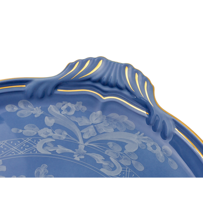 Ginori 1735 Oriente Italiano Round Cake Plate | Pervinca Blue 13.5in