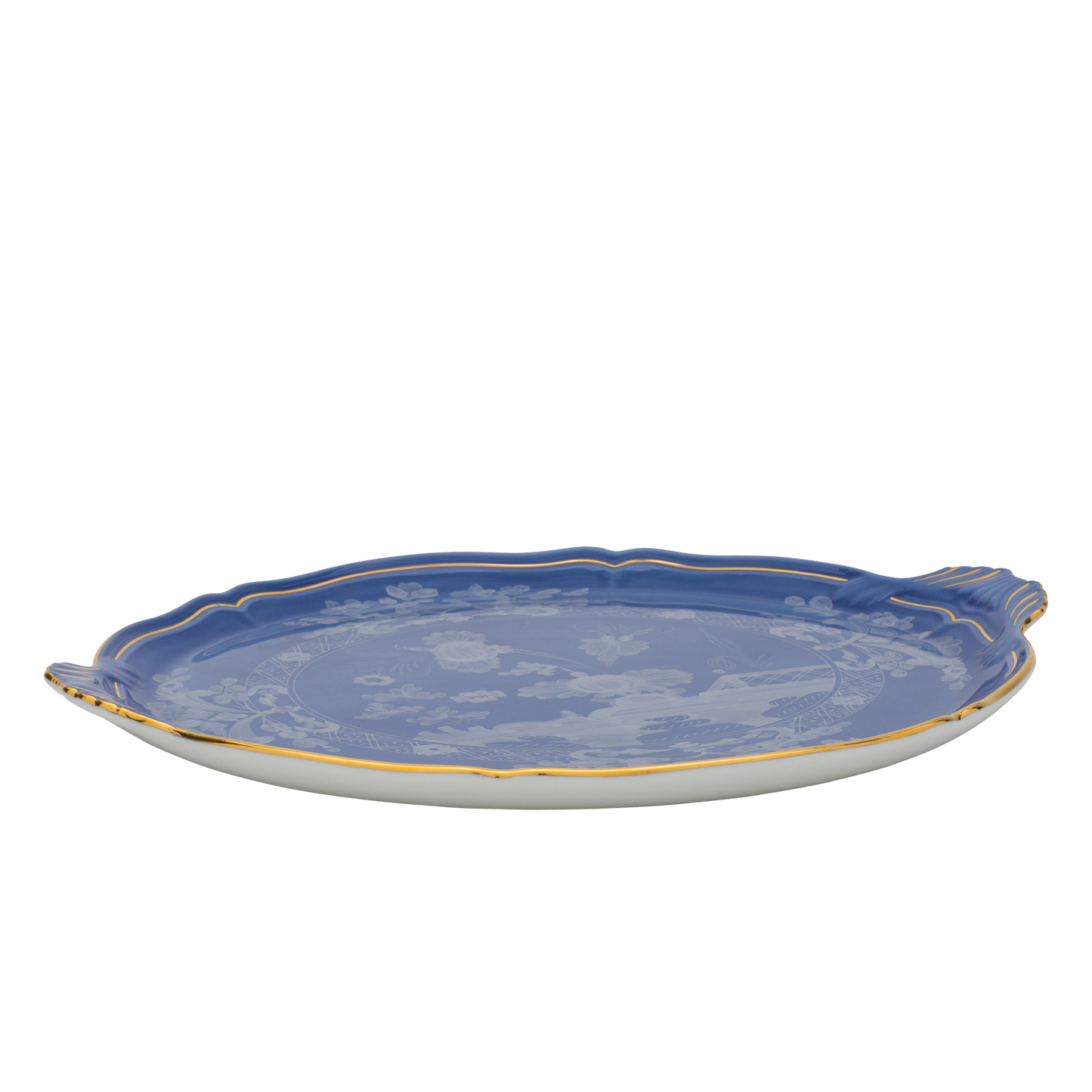 Ginori 1735 Oriente Italiano Round Cake Plate | Pervinca Blue 13.5in