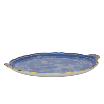 Ginori 1735 Oriente Italiano Round Cake Plate | Pervinca Blue 13.5in
