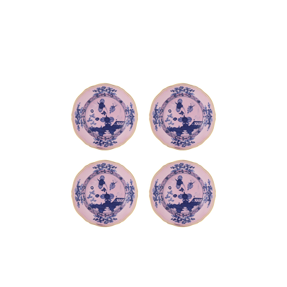 Ginori 1735 Oriente Italiano Azalea Set of 4 Dessert Plate | 8.2in