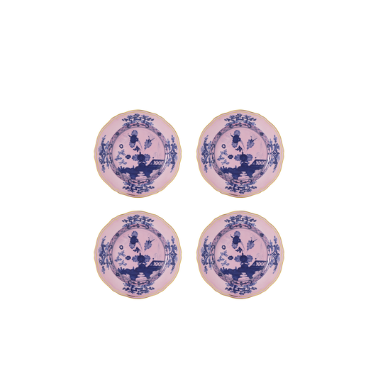 Ginori 1735 Oriente Italiano Azalea Set of 4 Dessert Plate | 8.2in