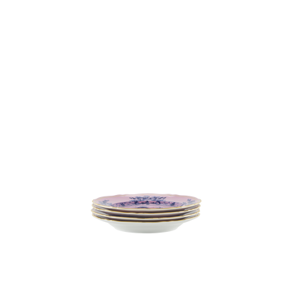 Ginori 1735 Oriente Italiano Azalea Set of 4 Dessert Plate | 8.2in