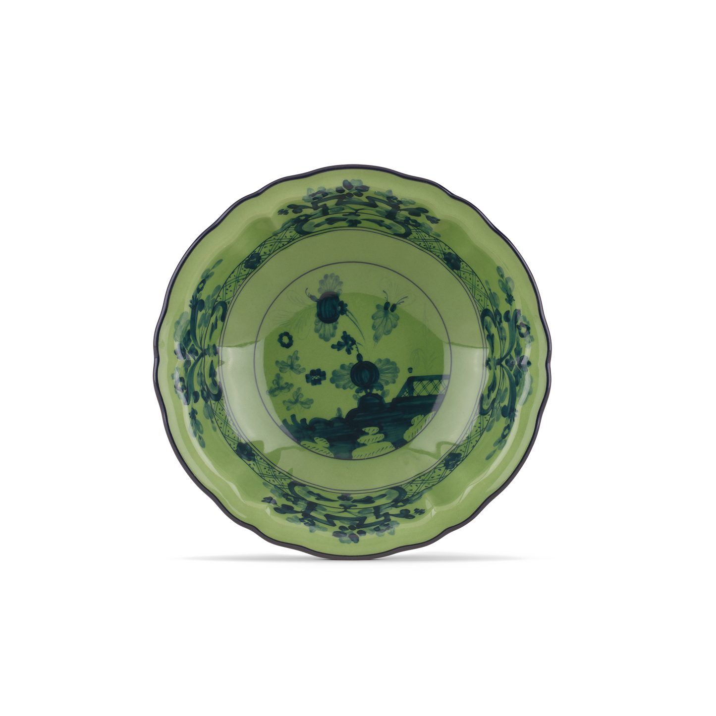 Ginori 1735 Oriente Italiano Malachite Fruit Saucer | 5.75in