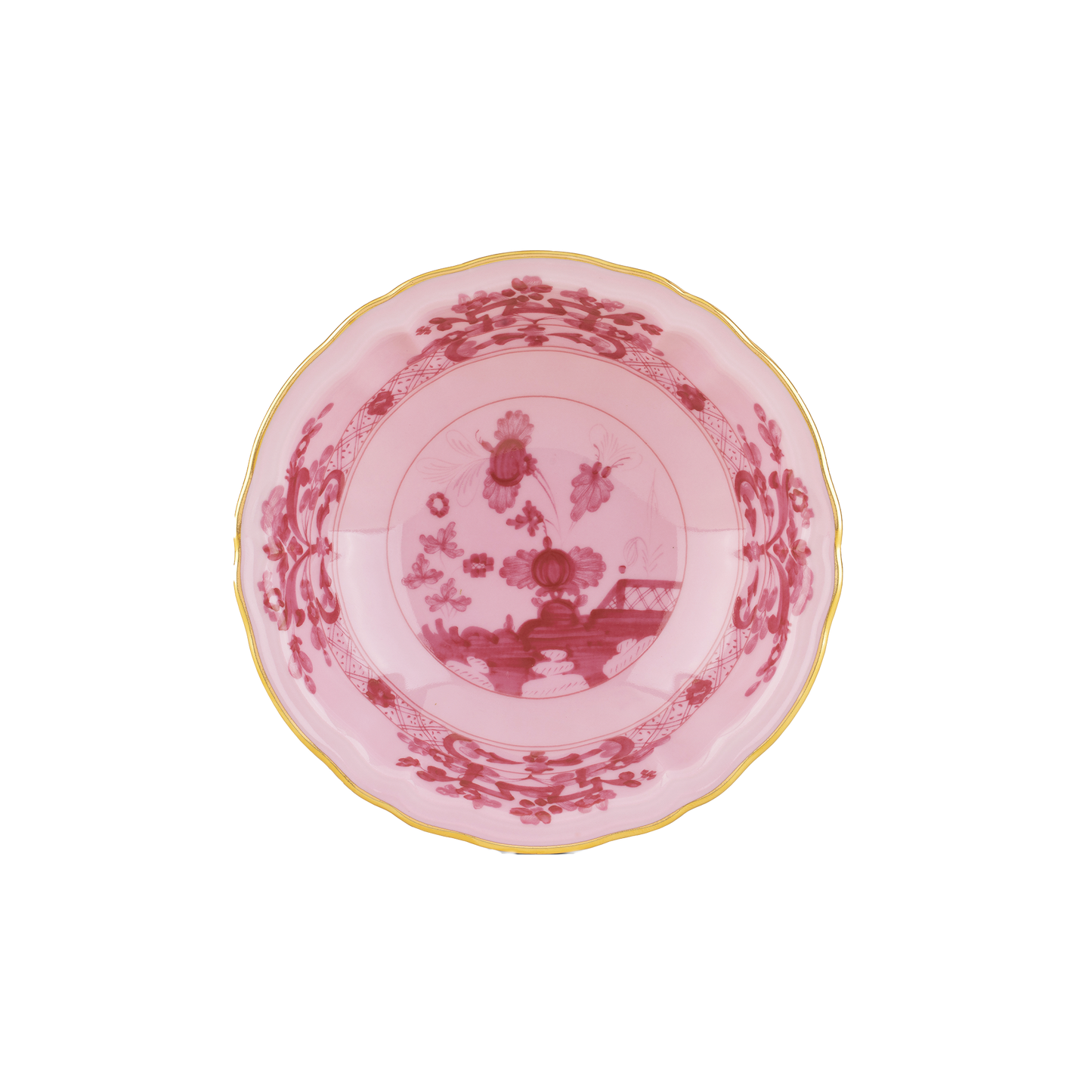 Ginori 1735 Oriente Italiano Fruit Saucer | Porpora Pink 5.75in