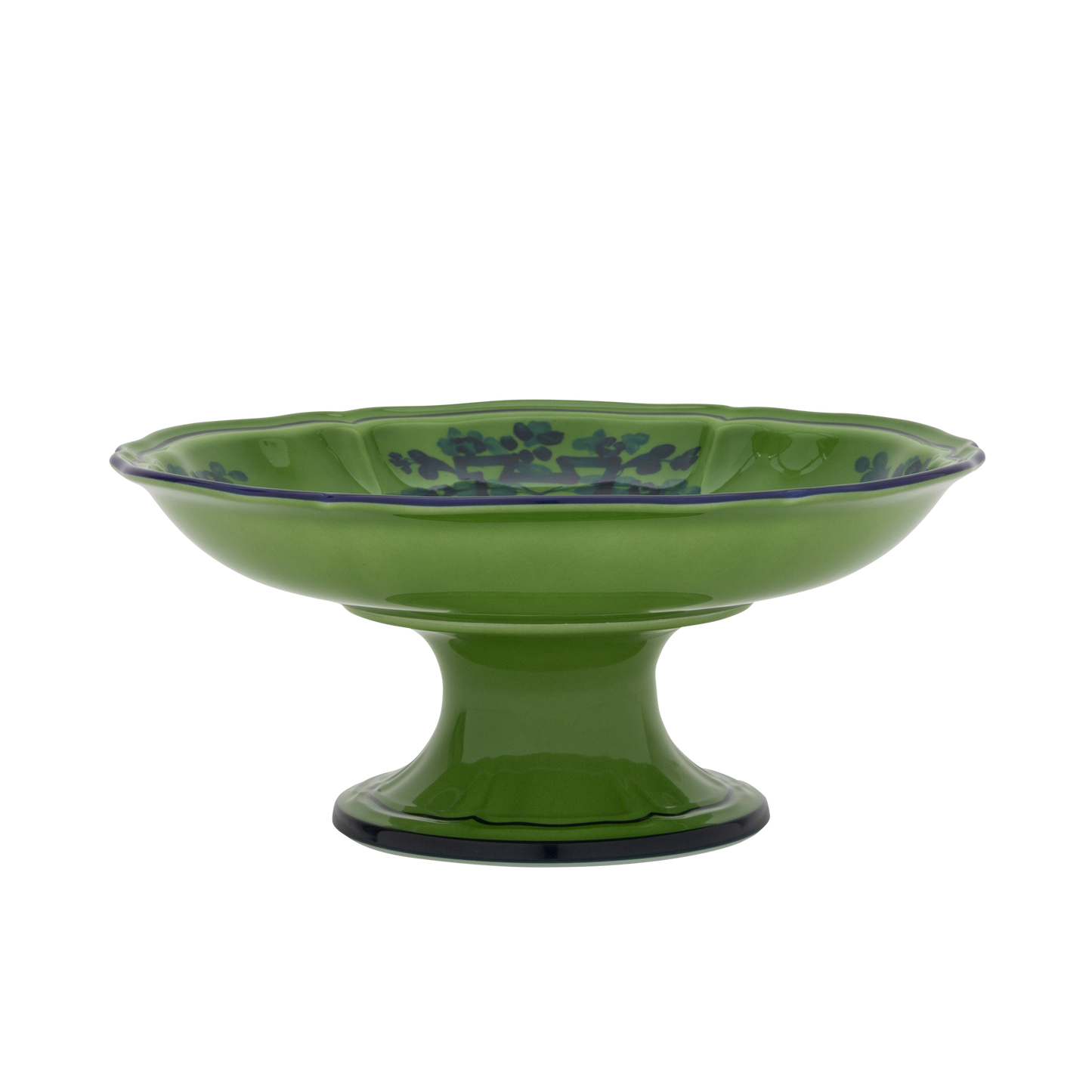 Ginori 1735 Oriente Italiano Malachite Fruit Holder | 8.66in