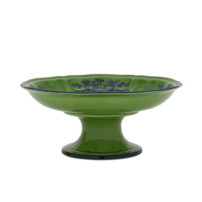 Ginori 1735 Oriente Italiano Malachite Fruit Holder | 8.66in