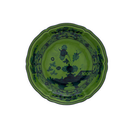 Ginori 1735 Oriente Italiano Malachite Fruit Holder | 8.66in