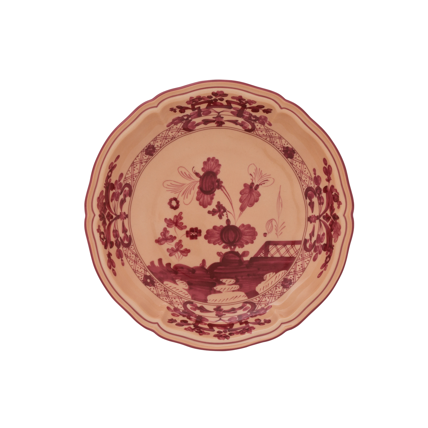 Ginori 1735 Oriente Italiano Vermiglio Fruit Holder | 8.66in