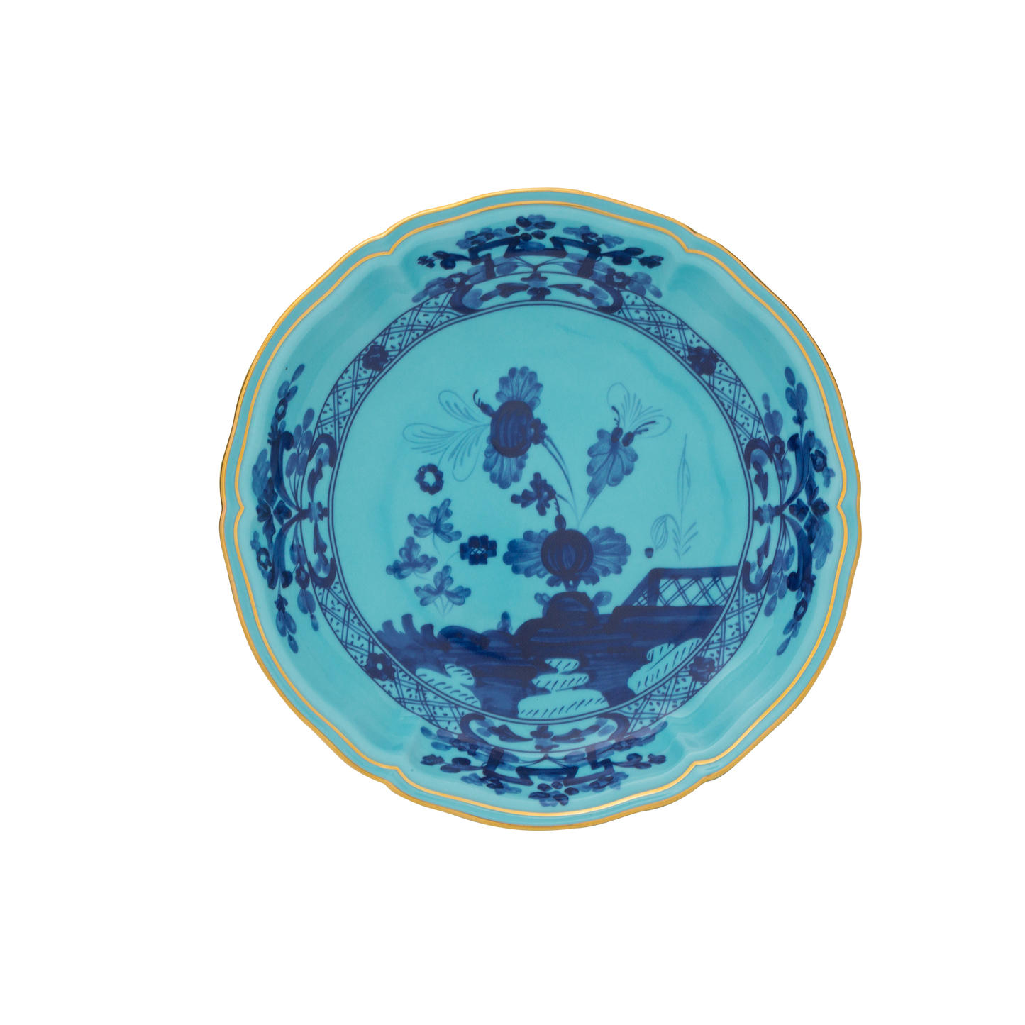 Ginori 1735 Oriente Italiano Iris Fruit Holder | 8.66in