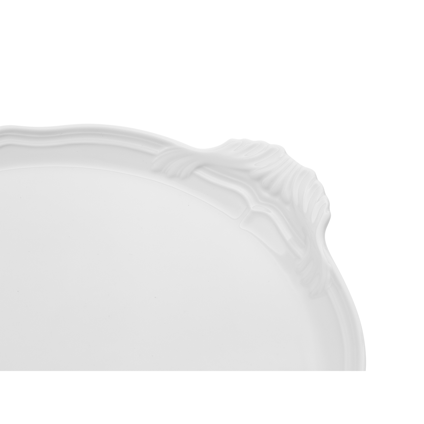Ginori 1735 Antico Doccia Bianco Round Cake Plate | 12in