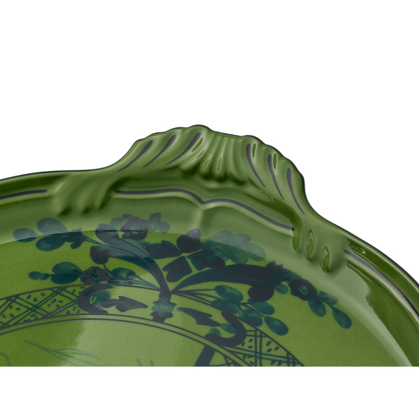 Ginori 1735 Oriente Italiano Malachite Round Cake Plate | 12in