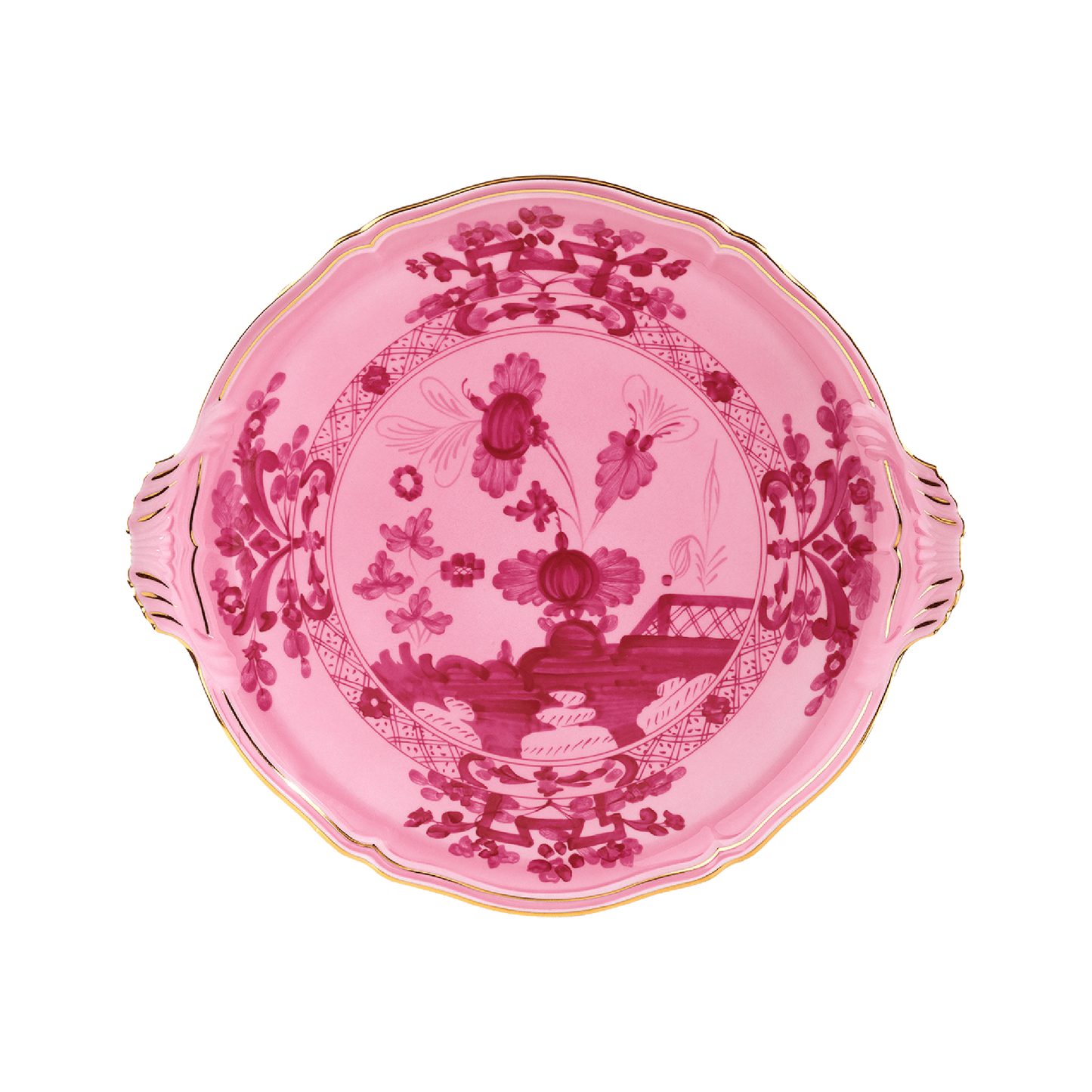 Ginori 1735 Oriente Italiano Porpora Round Cake Plate | 12in