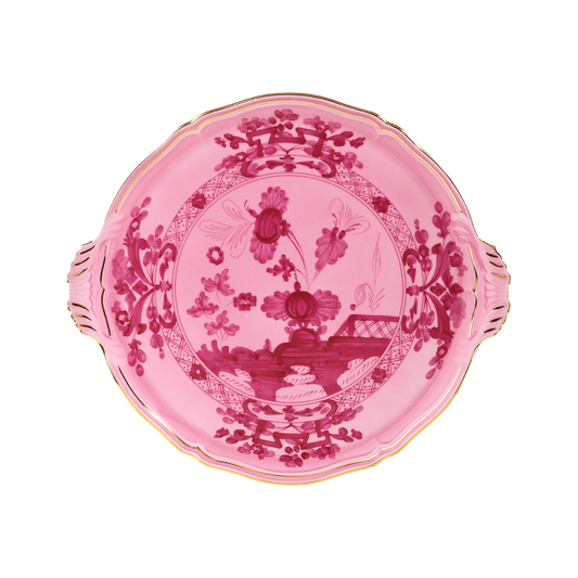 Ginori 1735 Oriente Italiano Porpora Round Cake Plate | 12in