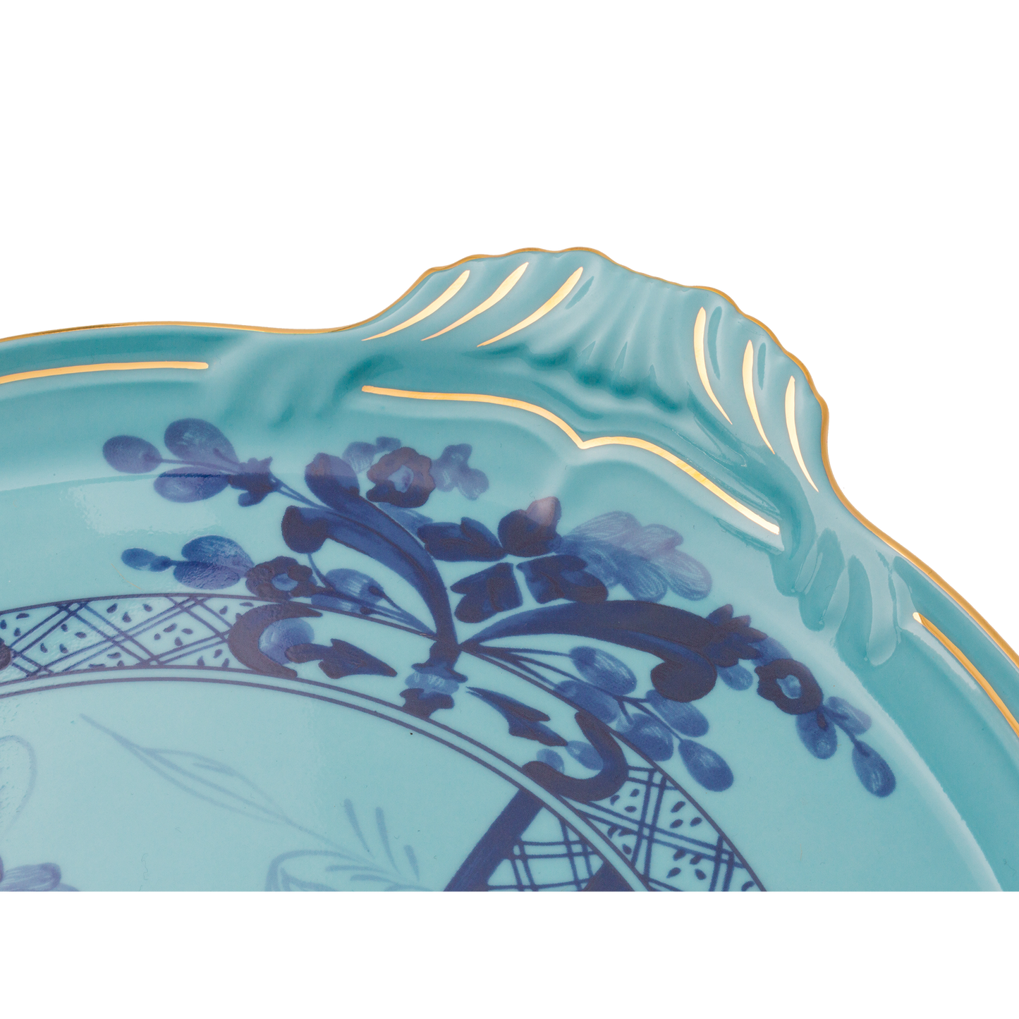 Ginori 1735 Oriente Italiano Iris Round Cake Plate | 12in