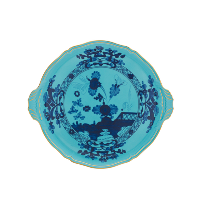 Ginori 1735 Oriente Italiano Iris Round Cake Plate | 12in