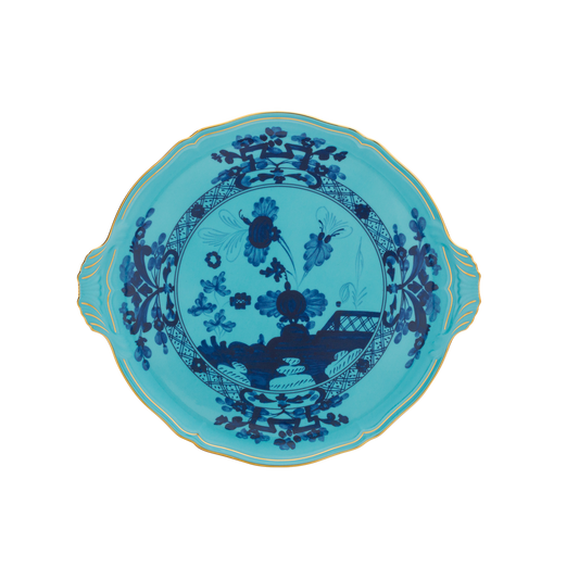 Ginori 1735 Oriente Italiano Iris Round Cake Plate | 12in