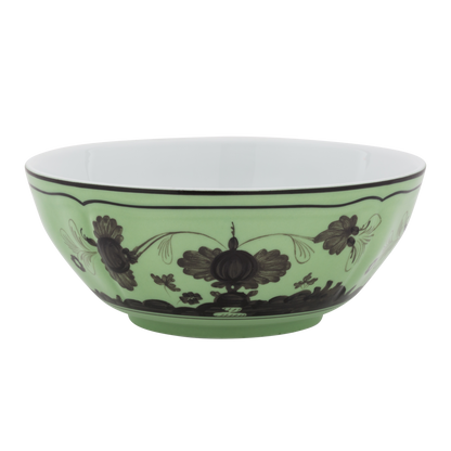 Ginori 1735 Oriente Italiano Bowl | Bario Green 6.75in