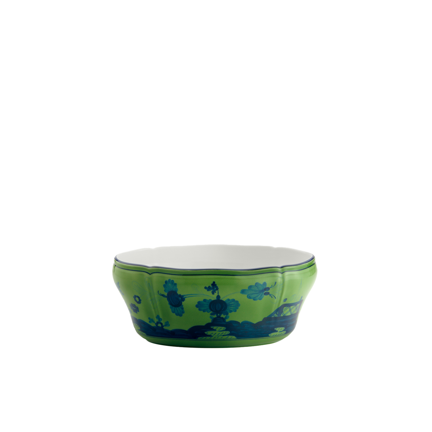 Ginori 1735 Oriente Italiano Malachite Oval Salad Bowl | 9.75in