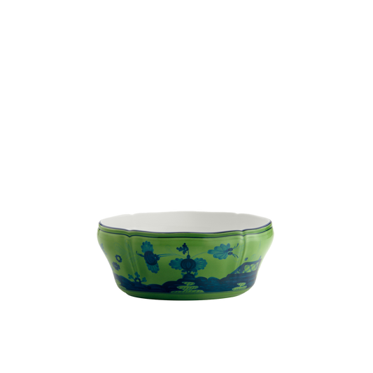 Ginori 1735 Oriente Italiano Malachite Oval Salad Bowl | 9.75in