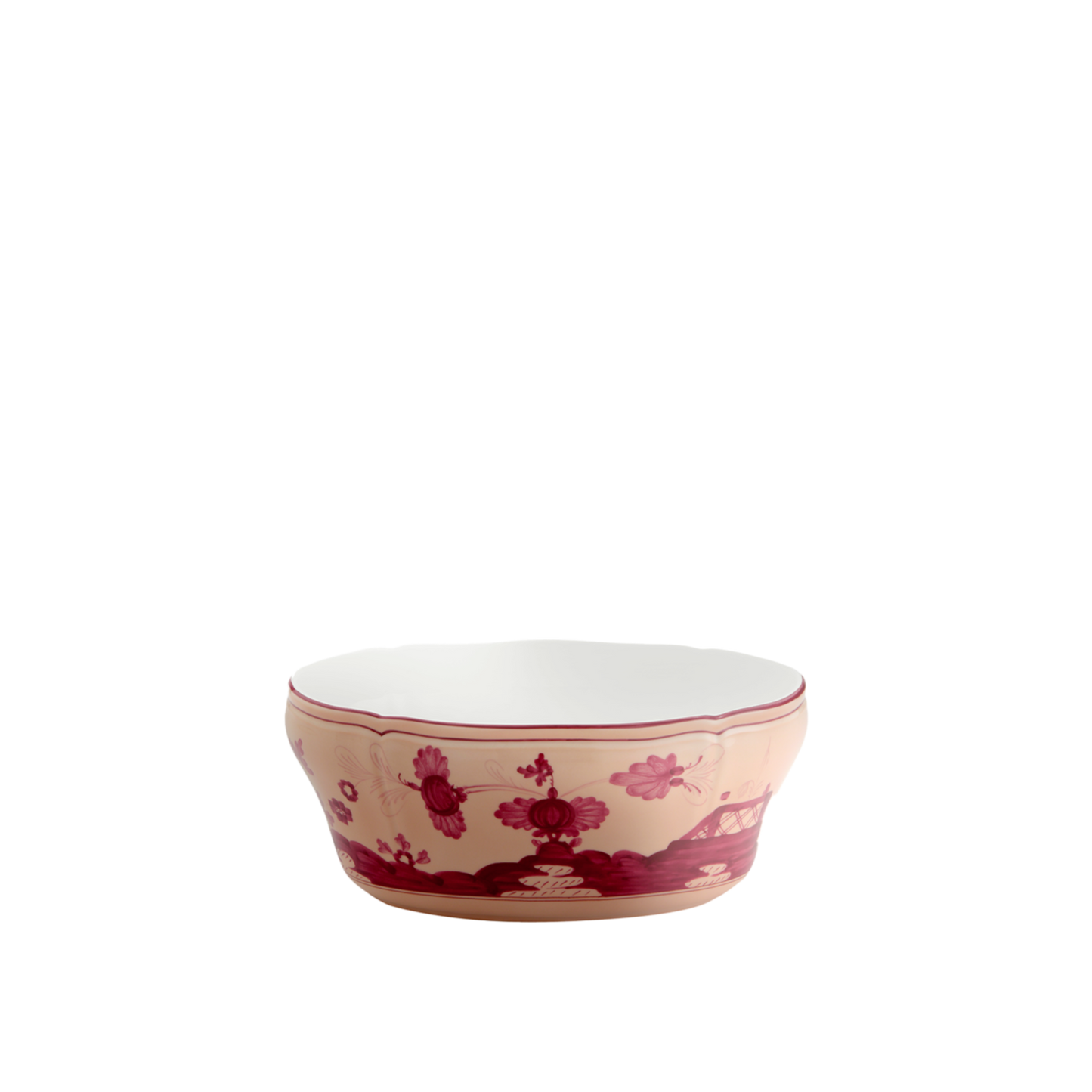 Ginori 1735 Oriente Italiano Vermiglio Oval Salad Bowl | 9.75in