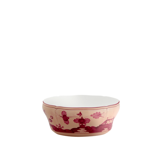Ginori 1735 Oriente Italiano Vermiglio Oval Salad Bowl | 9.75in
