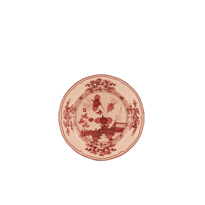 Ginori 1735 Oriente Italiano Vermiglio Flat Bread Plate | 6.75in
