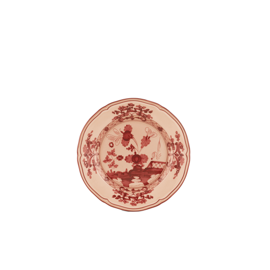 Ginori 1735 Oriente Italiano Vermiglio Flat Bread Plate | 6.75in