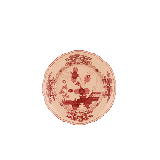 Ginori 1735 Oriente Italiano Salad Dessert Plate | Vermiglio Pink 8.25in